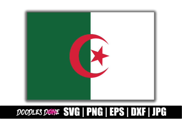 Algeria Flag SVG for Crafts and Graphics