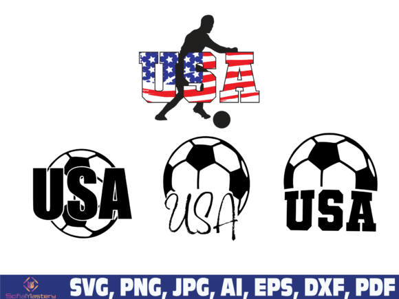 American Soccer USA Flag: Graphics and Crafts in Action