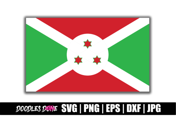 Buy Burundi Flag SVG for Graphics and Crafts