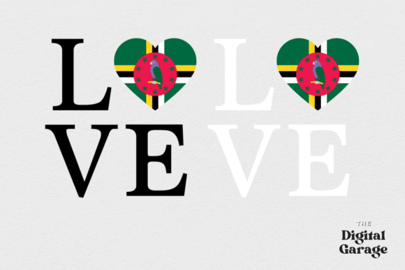 Dominica Flag, Love Dominica, SVG PNG