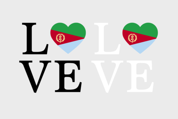 Eritrea Flag, Love Eritrea SVG PNG