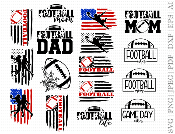 Football Flag SVG, Football US SVG