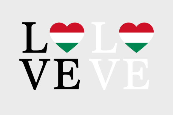 Hungary Flag, Love Hungary, SVG PNG
