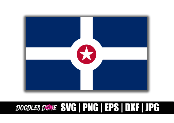 Indianapolis Flag SVG for Crafts and Graphics