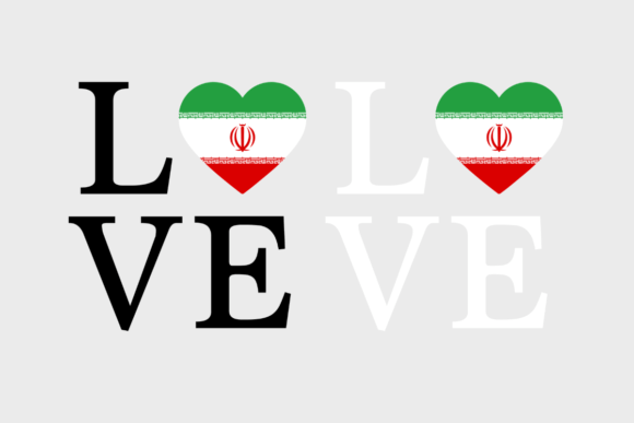 Iran Flag, Love Iran, SVG PNG