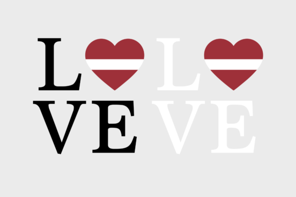 Latvia Flag, Love Latvia, SVG PNG