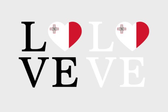Malta Flag, Love Malta, SVG PNG