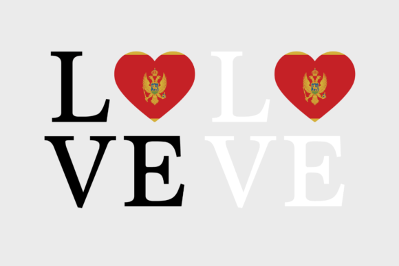 Montenegro Flag, Love Montenegro, SVG Graphics