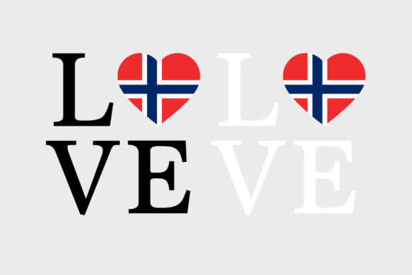 Norway Flag, Love Norway, SVG PNG
