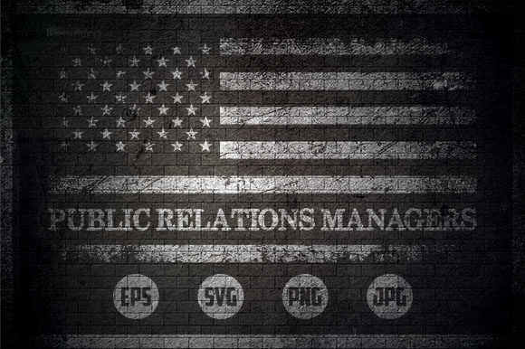 Public Relations Managers - USA Flag Graphics