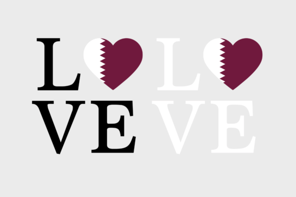 Qatar Flag, Love Qatar, Graphics & Crafts
