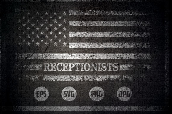 Receptionists - USA Flag Graphics and Crafts