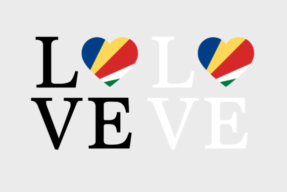 Seychelles Flag, Love Seychelles SVG PNG