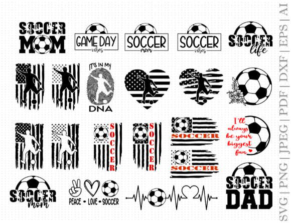 Soccer Flag SVG for Crafts and Graphics