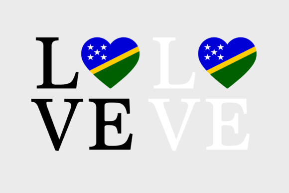 Solomon Islands Flag, Love Solomon Islands Graphics and Crafts