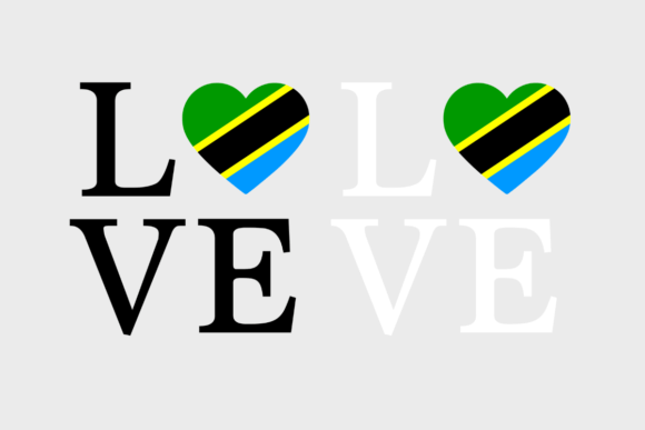 Tanzania Flag, Love Tanzania SVG PNG