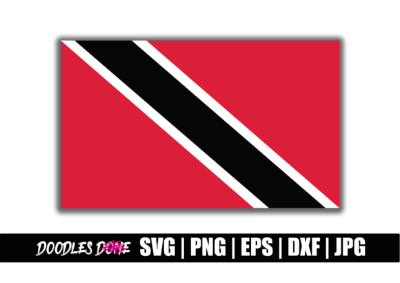 Trinidad and Tobago Flag SVG for Graphics and Crafts
