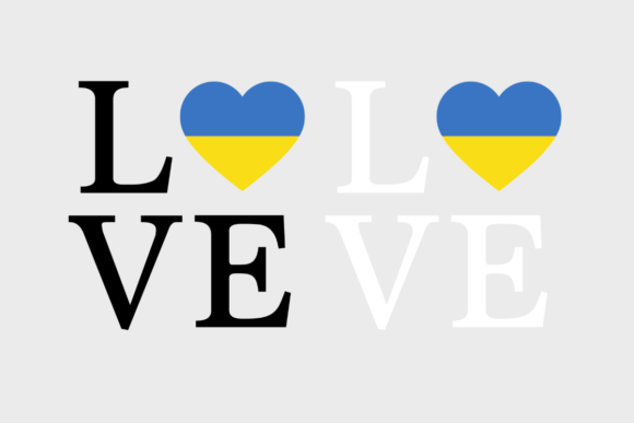 Ukraine Flag, Love Ukraine, SVG PNG
